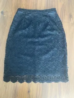 ユニクロ　スカート　レース　Mサイズ　ブラック