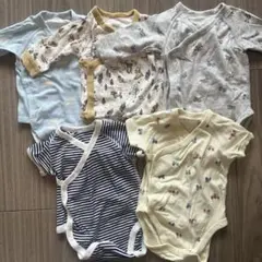 ユニクロ ベビー肌着 2枚セット ロンパース ボディスーツ