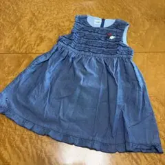familier フリルノースリーブワンピース　100