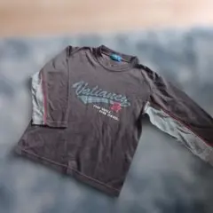 Valiancy ブラウン 7分丈Tシャツ 130のサムネイル