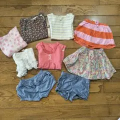 女の子服まとめ売り　80㎝　babygap　無印良品　など　9点　保育園着