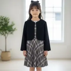 【美品】組曲 110〜120 フォーマル ワンピース ボレロ 卒園式 入学式