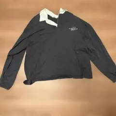 襟付きスウェット