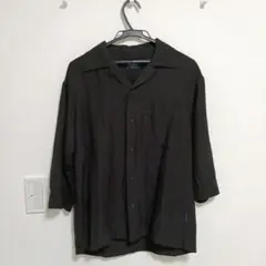 【未使用品】バックナンバー　ブラックシャツ　七分袖