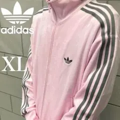 新品XL⭐️adidas × Snidel 別注 ベロア トラックトップ ピンク