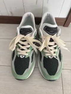 new balance 990 スニーカー 緑/グレー