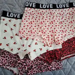 Lサイズ レオパード柄、他 4枚セット　ボクサーパンツ