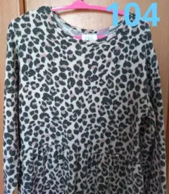 ザラ　レオパード柄ワンピース　104サイズ