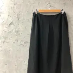 【ジャンニロジュディチェ】ロングスカート ブラック ミモレ丈 シンプル フレア