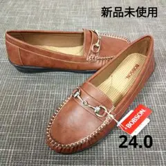 BOBSON ブラウン ローファー 24.0cm 新品未使用