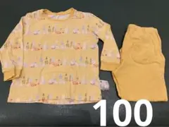 ムーミン　パジャマ　長袖　ユニクロ　100 イエロー