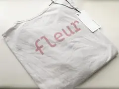 新品訳あり商品！NARU ラスティック天竺Tシャツ "fleur" ライトグレーのサムネイル