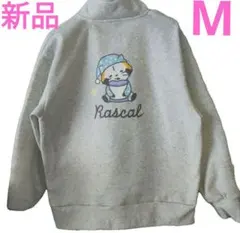 Rascal　ラスカル　 刺繍 ハーフジップスウェット　裏起毛　M ドンキ