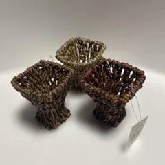ミニバスケット 3個セット ハンドメイド材料