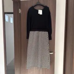 最終価格！新品　grove グローブ　ドッキングニットワンピース　L