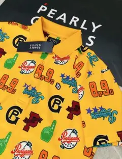 新品 パーリーゲイツ Peストレッチメッシュ半袖ポロシャツ (4)サイズM/黄