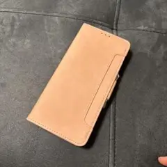 ピンクベージュ 手帳型ケース Android用