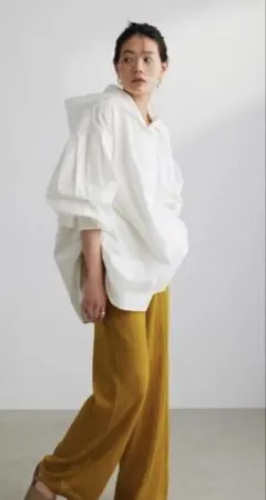 STYLEMIXER　タイプライターフードシャツ　ホワイト クラネ　イエナ　無印のサムネイル