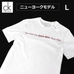 Calvin Kleinカルバンクライン「ニューヨーク」白 Tシャツ/CT73L