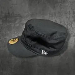New Era ブラック ワークキャップ 7 1/2