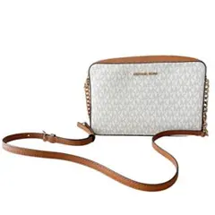 マイケルコース　ショルダーバッグ　シグネチャー　総柄　ホワイト　プレゼント