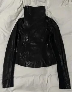 レザージャケット ハイネック