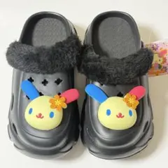 ウサハナ クロックス 未使用タグ付き Lサイズ サンダル 25cm サンリオ 黒のサムネイル