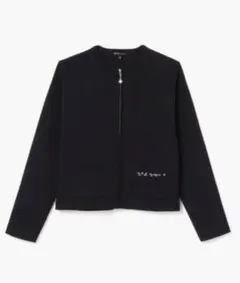 アニエスベー　ジップカーディガン　黒