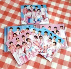 なにわ男子 初心LOVE CD　初回限定盤1・2 通常盤３点セットチェキジャケ付