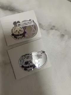 ちいかわ てんしあくま モモンガ うさぎ トレーディングミラーステッカー