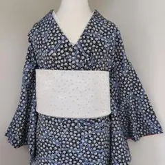SOUSOU ソウソウ 麻リネン ゆかたみたて菊づくし 青嵐 S 浴衣