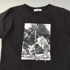 黒柳徹子 トットちゃん Tシャツ ブラック TETSUKO KUROYANAGIのサムネイル