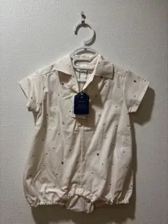 未使用 オフホワイト 短袖シャツ 80
