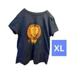 ユニクロ　UT リサラーソン　ライオン　XL 半袖　紺　ネイビー