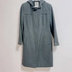 MK MICHEL KLEINグレー フード付きダッフルコート