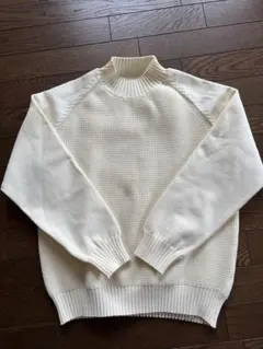 【無印良品】ニット　ポリエステル　白　美品　（たっきー様用）