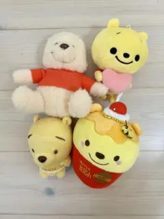 くまのプーさん ぬいぐるみ 4体セット