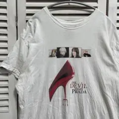 ムービー Tシャツ 古着 白 プラダを着た悪魔 洋画 映画
