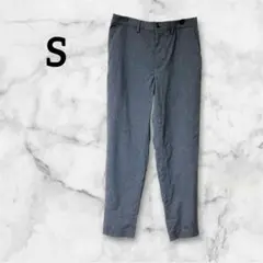 GU ジーユー【S】テーパードアンクルパンツ グレー
