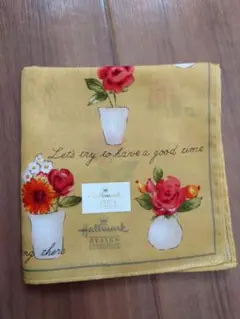 Hallmark 花柄 ハンカチ 100%コットンのサムネイル