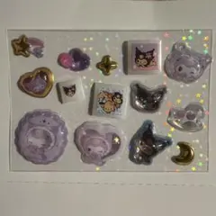 サンリオ　クロミ　ボンボンドロップシール　タイルシール　日焼け　シールおすそ分け