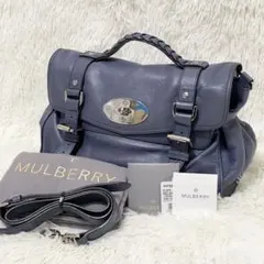 【極美品】Mulberry マルベリー アレクサ 2way ショルダー ブルーのサムネイル