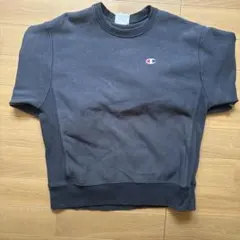 Champion ダークグレー クルーネック Tシャツ