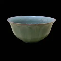 中国美術　大清康熙年製　青磁　茶碗　w14.6㎝　東S8-0523① 中国美術 大清康熙年製 青磁 茶碗 w14.6㎝ 東S8-0523① - メルカリ