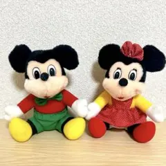 平成レトロ ミッキーミニーぬいぐるみセット①