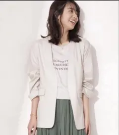 お値下げ！ノーカラージャケット　ナノユニバース