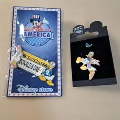 Disney ドナルド&デイジーピンバッジ2点セット