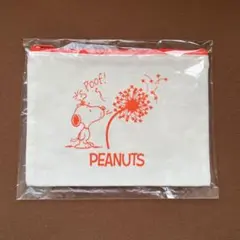 スヌーピー　ポーチ コットン調 アオキ　AOKI ノベルティ　Peanuts