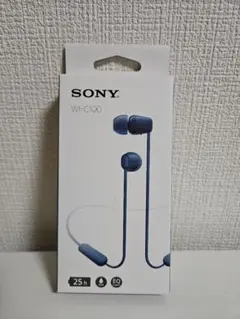 SONY WI-C100 ワイヤレスイヤホン ブルー