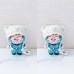 ぬい服 8cm ほわぬい用 忍たま ネコ耳 ニット帽 2点セット